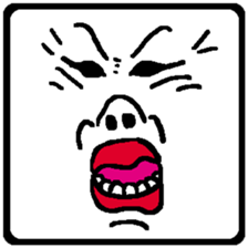 Let's make funny faces sticker #14612528
