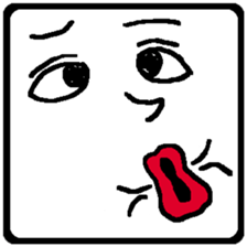 Let's make funny faces sticker #14612531