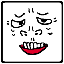 Let's make funny faces sticker #14612533