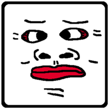 Let's make funny faces sticker #14612534