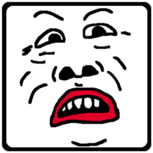 Let's make funny faces sticker #14612535