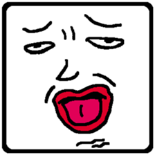 Let's make funny faces sticker #14612536