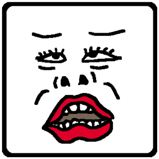 Let's make funny faces sticker #14612537
