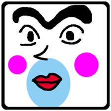 Let's make funny faces sticker #14612540