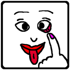 Let's make funny faces sticker #14612541