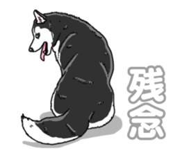 Wanko-Biyori Siberian husky 3 sticker #14612692