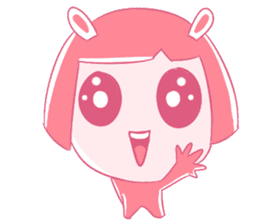 Pink Bunny Girl sticker #14612694
