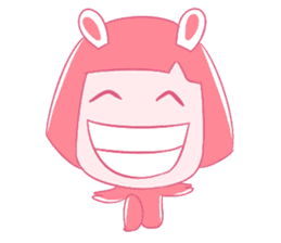 Pink Bunny Girl sticker #14612696