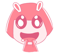 Pink Bunny Girl sticker #14612698