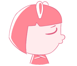 Pink Bunny Girl sticker #14612699