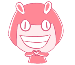 Pink Bunny Girl sticker #14612705