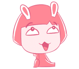 Pink Bunny Girl sticker #14612710
