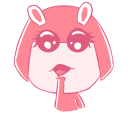 Pink Bunny Girl sticker #14612714