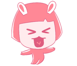 Pink Bunny Girl sticker #14612717