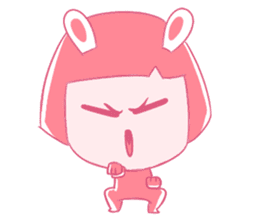 Pink Bunny Girl sticker #14612721