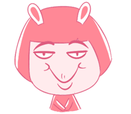 Pink Bunny Girl sticker #14612728