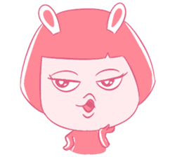 Pink Bunny Girl sticker #14612730