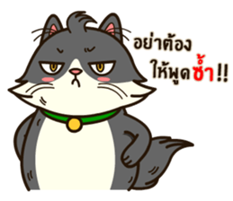 Angry Cat Jumping Punch sticker #14613467