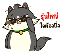 Angry Cat Jumping Punch sticker #14613475