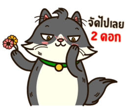 Angry Cat Jumping Punch sticker #14613494