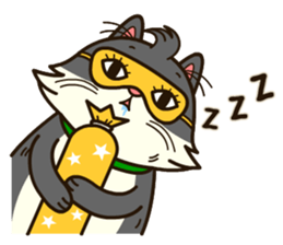 Angry Cat Jumping Punch sticker #14613501