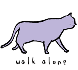 cat posture blues sticker #14613518