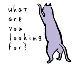 cat posture blues sticker #14613522