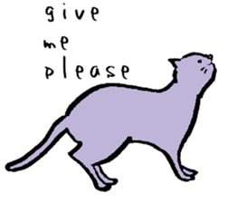 cat posture blues sticker #14613524