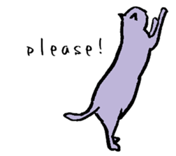 cat posture blues sticker #14613525