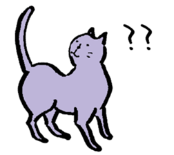 cat posture blues sticker #14613527