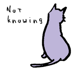 cat posture blues sticker #14613528