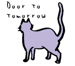 cat posture blues sticker #14613531