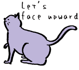 cat posture blues sticker #14613532