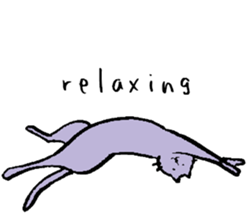 cat posture blues sticker #14613534