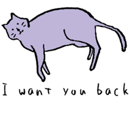 cat posture blues sticker #14613535