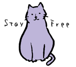 cat posture blues sticker #14613537