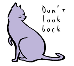 cat posture blues sticker #14613538