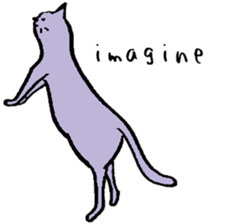 cat posture blues sticker #14613539