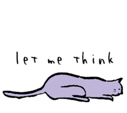 cat posture blues sticker #14613541