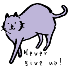 cat posture blues sticker #14613542