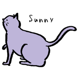 cat posture blues sticker #14613544