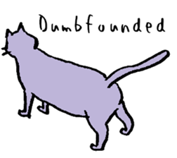 cat posture blues sticker #14613549