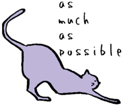 cat posture blues sticker #14613550