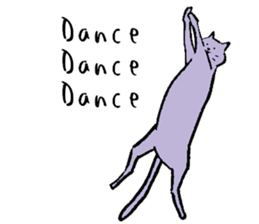 cat posture blues sticker #14613551