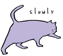 cat posture blues sticker #14613553
