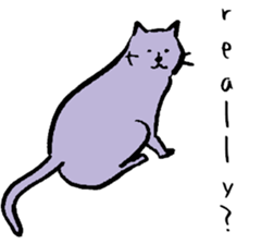 cat posture blues sticker #14613555