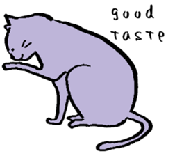 cat posture blues sticker #14613556