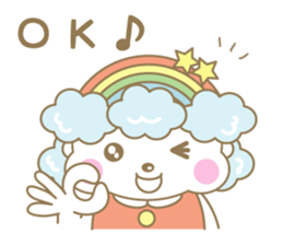 Rainbow mommy carring happiness sticker #14613764