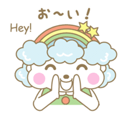 Rainbow mommy carring happiness sticker #14613771