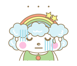 Rainbow mommy carring happiness sticker #14613777